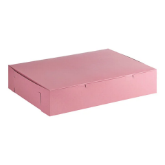BAKERY BOX 20X14.5X4 PINK  100/CS