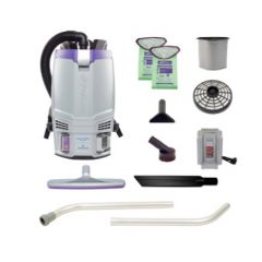GOFIT 6 CORDLESS 8AH, 6 QT.  COMMERCIAL BACKPACK VACUUM W/ 
