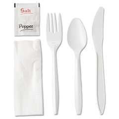 WRAPPED CUTLERY KIT FORK KNIFE SPOON,S&P MW POLYPROPYLENE 250/CS