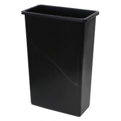 GLADIATOR CONTAINER SLIM 23GAL BLACK 4/CS