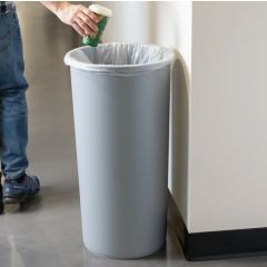 UNIVERSAL 22 GAL ROUND GRAY  4/CS