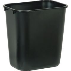 DESKSIDE WASTEBASKET 14QT BLK 12/CS