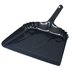METAL DUST PAN 16" BLACK 12/C S