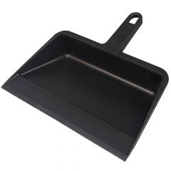 PLASTIC DUST PAN 12" BLACK 