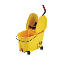 WAVEBREAK DOWNPRESS BUCKET AND  WRINGER 44 QUART YELLOW