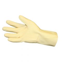 LATEX GLOVE UNLINED 18MIL M NATURAL 12/12