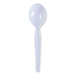 SOUP SPOON HEAVYWEIGHT POLYSTYRENE WHITE 1000/cs