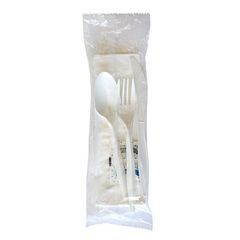 SIX PIECE CUTLERY KIT FORK  KNIFE NAPKIN SPOON S&P 
