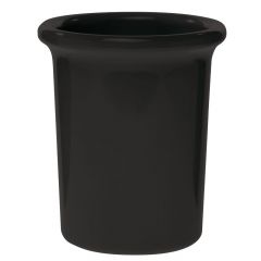 MELAMINE SILVERWARE CYLINDER 1  7/1X5 1/2 BLACK