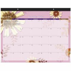 12 MONTH DESKPAD CALENDAR 2026 22X17 FLORAL ARTWORK
