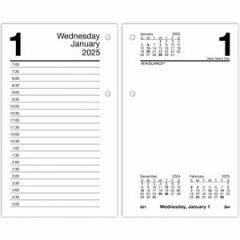 DESK CALENDAR REFILL WITH TABS 2026 3.5X6 WHITE