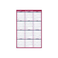 YEARLY WALL ERASABLE PLANNER 2026 VERTICAL/HORIZONTAL 32X48