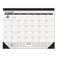 RULED DESK PAD CALENDAR 2026 22X17 WHITE