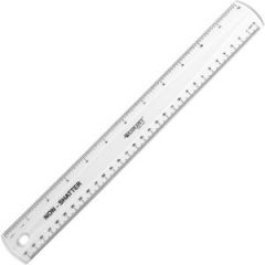 SHATTER PROOF FLEXIBLE RULER STANDARD/METRIC 12" LONG