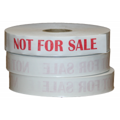 "NOT FOR SALE" TAPE 1x500 40# RED PRINT 30/CS