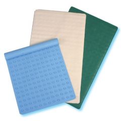 HOMZ RUBBER BATH MAT WHITE  36X18 6/CS