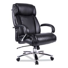 BIG AND TALL LEATHER CHAIR BLACK