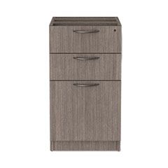 3 DRAWER FULL PEDESTAL LEFT OR RIGHT 15.88x20.5x28.39 GRAY