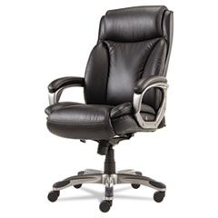 EXECUTIVE HIGH BACK BONDED  LEATHER CHAIR BLACK
