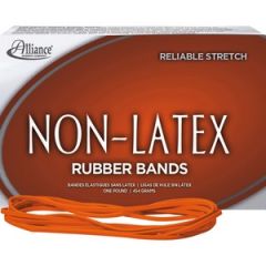 NON LATEX RUBBER BANDS SIZE 117B .04" GAUGE 250/BOX ORANGE