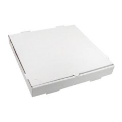 PIZZA BOX 12" WHITE/KRAFT  STOCK PRINT 50/PK