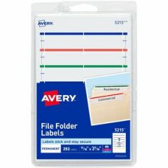 PERMANENT FILE FOLDER LABLES 0.69X3.44 ASSORTED COLORS