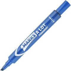 MARKS A LOT PERMAMENT MARKER BROAD CHISEL TIP BLUE 12/PK