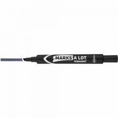 MARKS A LOT PERMANENT MARKER BROAD CHISEL TIP BLACK 12/PK