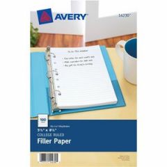 MINI BINDER FILLER PAPER 7-HOLE SIDE PUNCHED 5.5X8.5