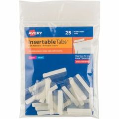 INSERTABLE INDEX TABS WITH PRINTABLE INSERTS 1/5 CUT