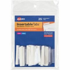 INSERTABLE INDEX TABS WITH PRINTABLE INSERTS 1/5 CUT