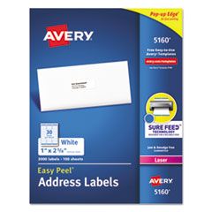 EASY PEEL ADDRESS LABELS WITH SURE FEED TECHNOLOGY 3000/BX