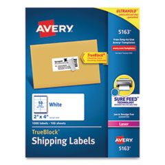 SHIPPING LABELS SURE FEED 2X4 1000/BX