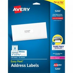 EASY PEEL ADDRESS LABELS 750/PK