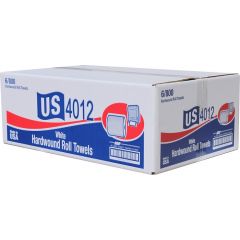 PRIME HARDWOUND  ROLL TOWELS 8x800ft WHITE 6/CS