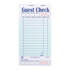 GUEST CHECK 1-PART 15-LINE  BLUE 50/CS