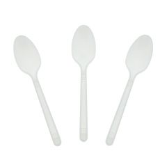 TEASPOON MED-HEAVYWEIGHT PP  WHITE 1000/CS