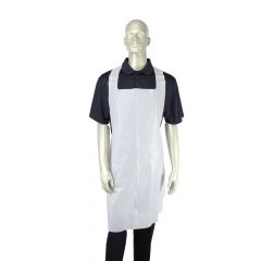POLY APRON HEAVY WEIGHT 1.77MIL WHITE 5/100