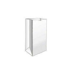 #2 PAPER BAG 30LB 4x2.5x8 WHITE 500/PK