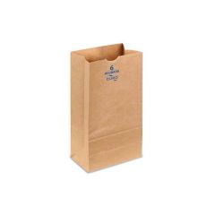 #6 BAG HEAVY DUTY 50LB 6x4x11 KRAFT 500/PK