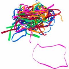 PLASTIBANDS 4.25" ASSORTED COLORS 100/BX