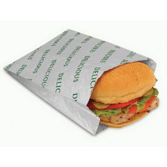 FOIL/PAPER HONEYCOMB INSULATED  BAG (DELICIOUS PRINT) 6x2x8