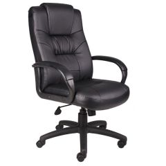 EXECUTIVE HIGH BACK  LEATHERPLUS CHAIR BLACK