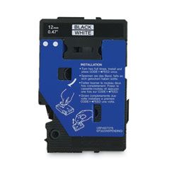 TC TAPE CARTRIDGES FOR P-TOUCH  LABELERS .5"X25.2' BLACK ON 