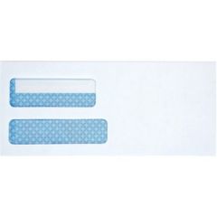 DOUBLE WINDOW #10 ENVELOPE 24LB SELF SEALING WHITE 500/BX