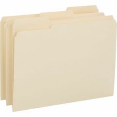 MANILA FILE FOLDER 1/3-CUT TAB  LETTER SIZE 8.5x11 RECYCLED 