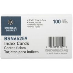 RULED INDEX CARDS 5X3 100/PK 
