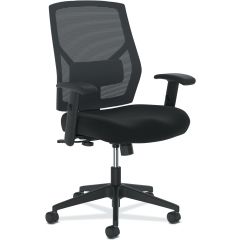 HON CRIO HIGH BACK TASK CHAIR  MESH BACK ADJUSTABLE ARMS 
