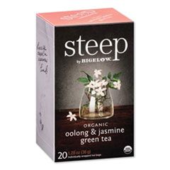 BIGELOW STEEP TEA OOLONG AND  JASMINE GREEN 20/BX
