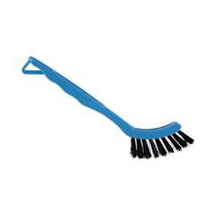 GROUT BRUSH BLACK NYLON  BRISTLES 8.13" BLUE PLASTIC 